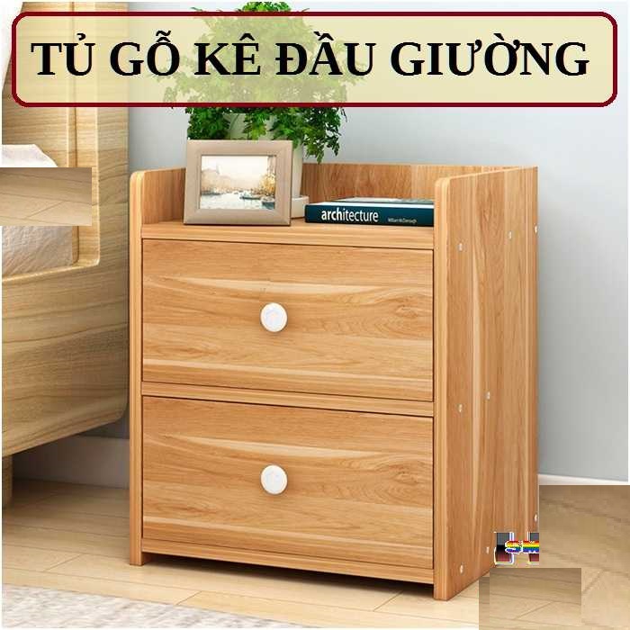 TỦ ĐẦU GIƯỜNG GỖ 2 NGĂN KÉO