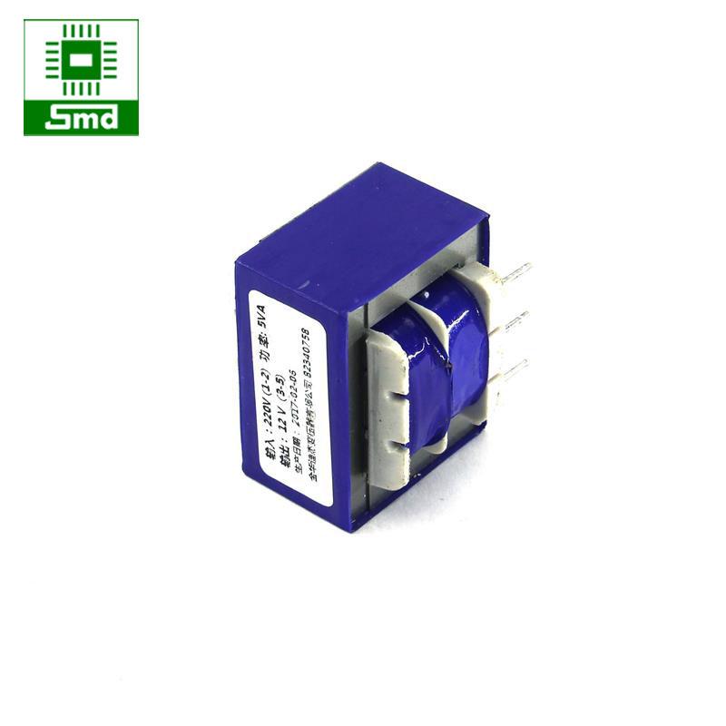 Biến áp 220V-12V (5W-415mA) có chân hàn PCB