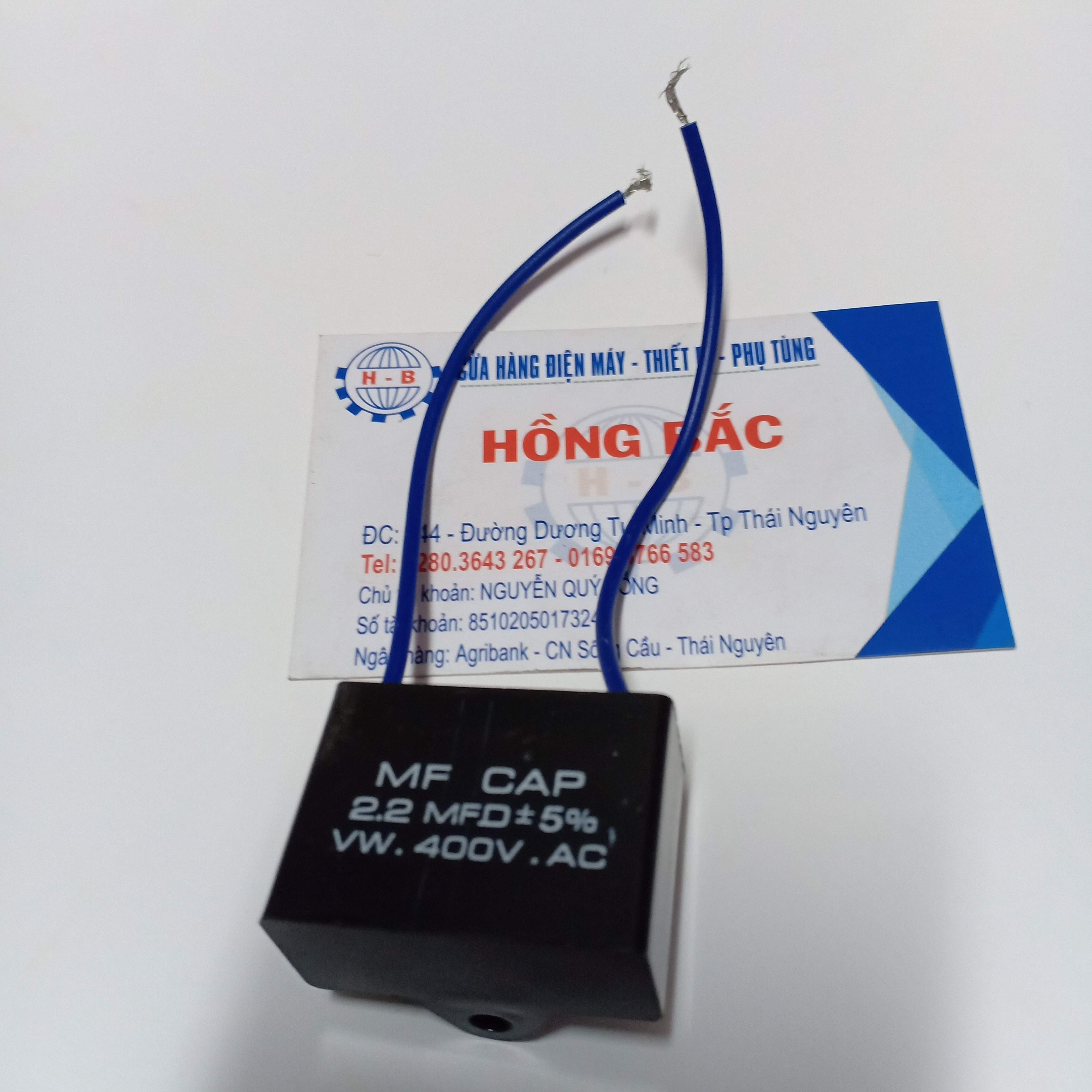10 Tụ điện 2.2 MF 400VAC - Tụ quạt điện