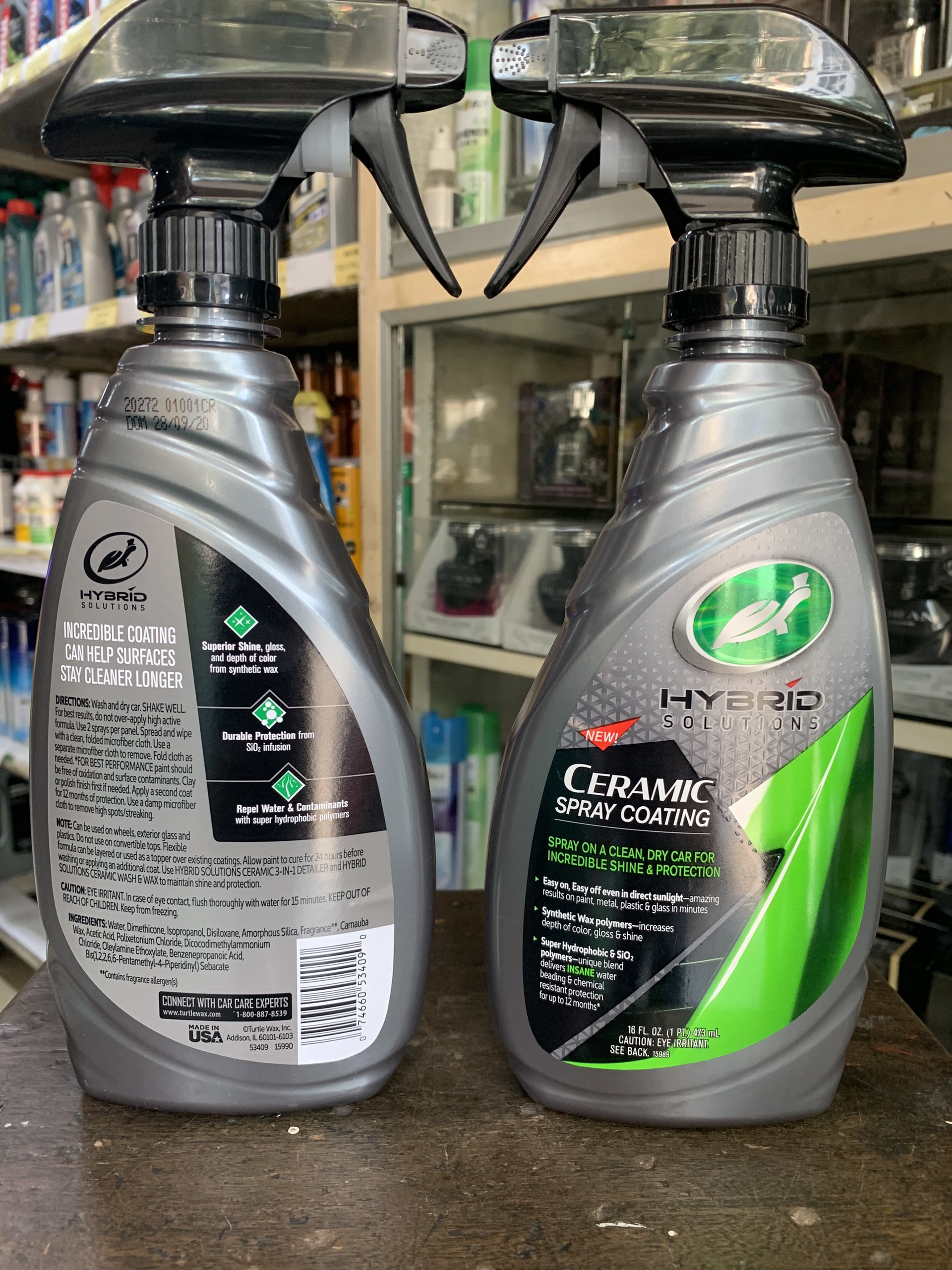 PHỦ CERAMIC BÓNG SƠN XE HYBRID SOLUTIONS CERAMIC SPRAY COATING 473ml TURTLE WAX