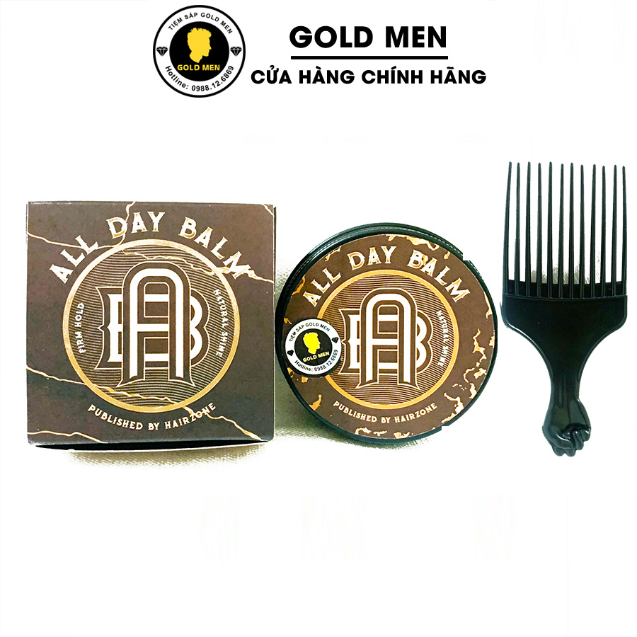 Sáp vuốt tóc all day balm + tặng lược