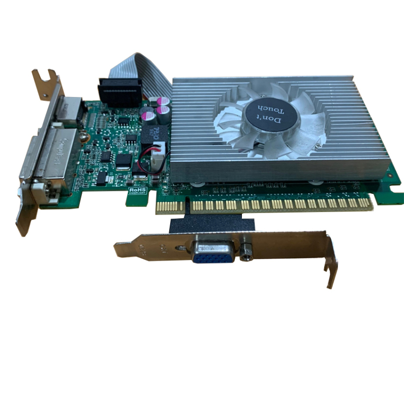 Card màn hình VGA GeForce GT 520 2GB hàng tháo máy chính hãng bảo hành chuyên lắp cho máy đồng bộ Dell, HP size SFF
