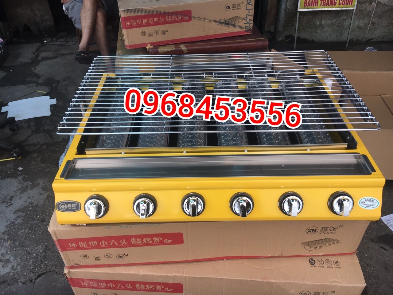 Bếp nướng bbq bằng gas 4-6 đầu đốt