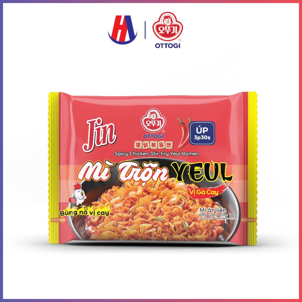 Mì ăn liền - mì trộn yeul vị gà cay ottogi 70g