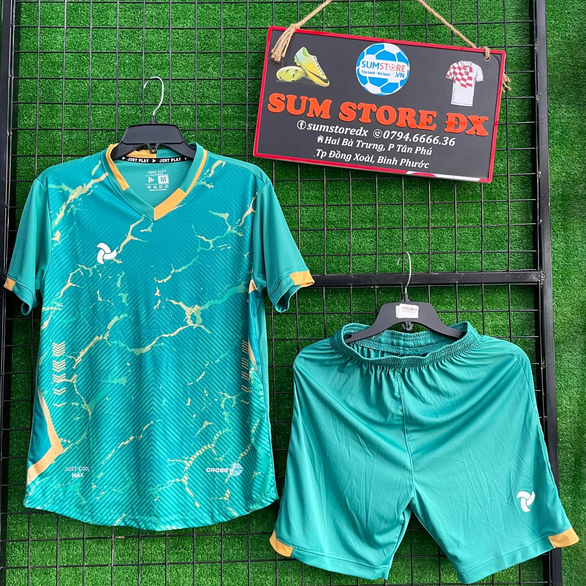 Áo Bóng Đá Cross II Xanh Lý- Đồ Thể Thao Nam Nữ Mẫu Mới, Cực Hot, Giá Rẻ