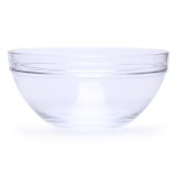 Bộ 10 thố thủy tinh Glass Bowl (Đỏ)