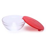 Bộ 10 thố thủy tinh Glass Bowl (Đỏ)