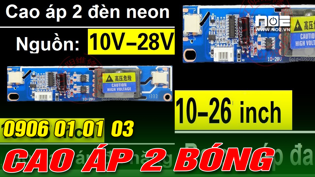 Cao áp lcd 2 bóng dùng cho màn hình máy tính và lcd