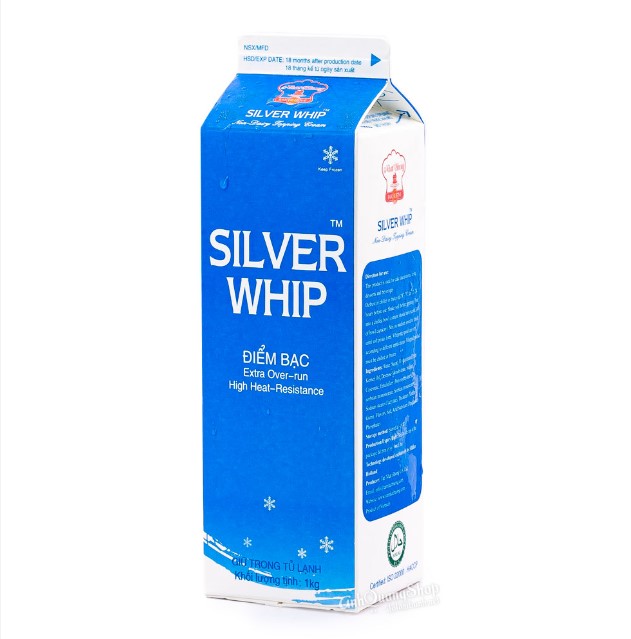 Topping Silver Whip - Silver giảm ngọt