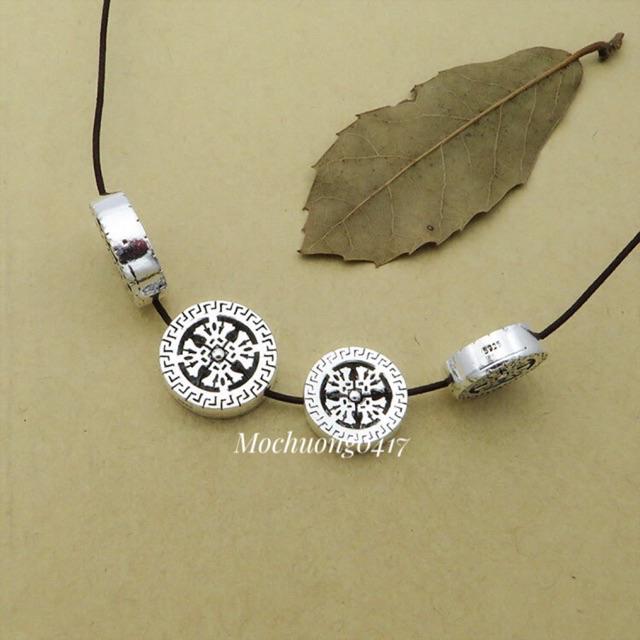 [S925] Charm bạc thái bánh xe pháp luân - MH906