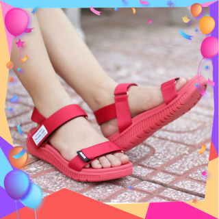 [HCM]Giày Sandals Facota Đỏ Nữ Giày Dép Sandal Nữ 2 Quai Đế Nhẹ Đẹp thumbnail