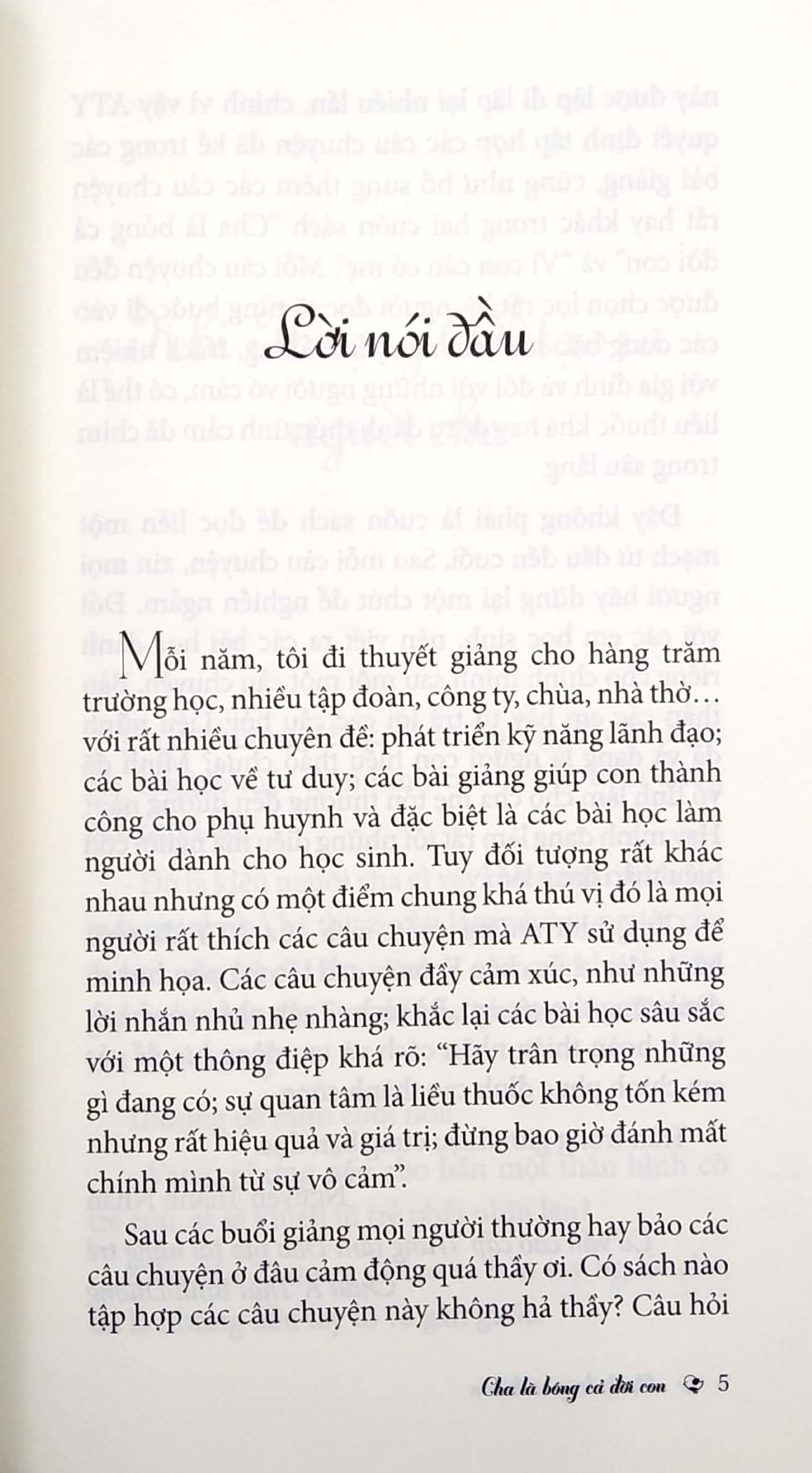 Sách Fahasa - Sống Có Giá Trị - Cha Là Bóng Cả Đời Con (Tái Bản 2019)