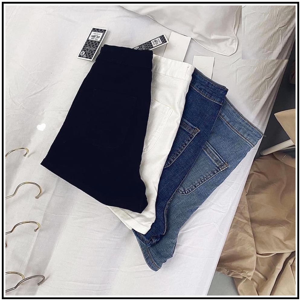 Quần SHORT jean nữ KHÔNG ĐAI -KHÔNG TÚI TRƯỚC nhiều màu (chất giãn tốt) S-3-271