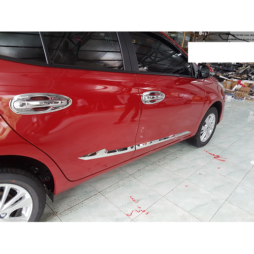 Bộ 4 nẹp viền sườn xe VIOS 2019-2020 mạ crom