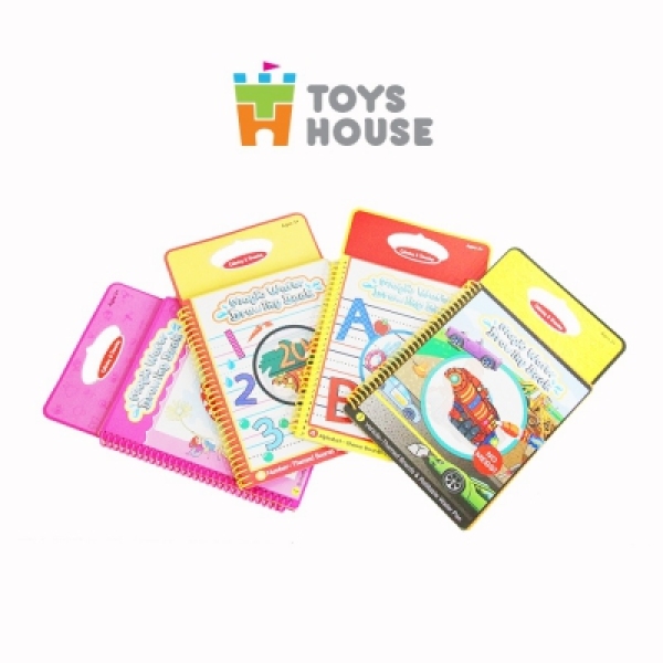 Sách tô màu bút nước thần kỳ Toys House size to