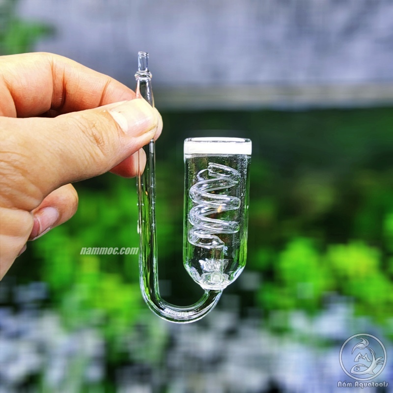 Cốc Sủi CO2 Thuỷ Tinh Siêu Mịn Siêu Đẹp - Có Tích Hợp Đếm Giọt Xoắn Ốc - Cốc Sủi Hoà Tan CO2 Cho Bể Thuỷ Sỉnh