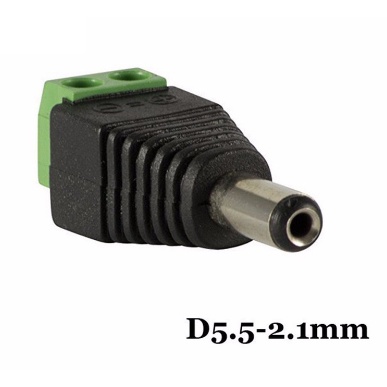 Jack nguồn dc 5.5x2.1mm đầu đực( 2 CÁI)