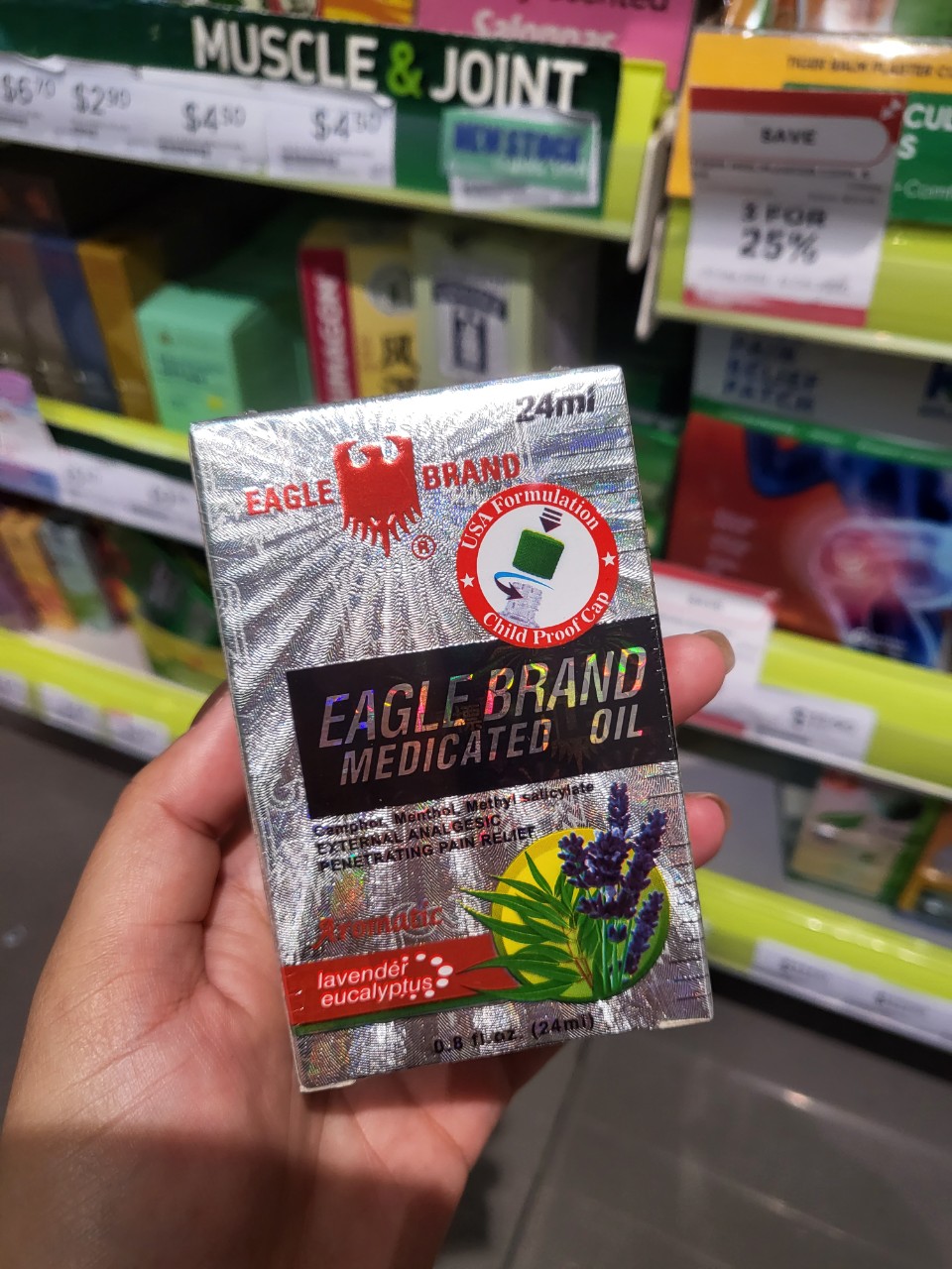 [HÀNG NỘI ĐỊA XÁCH TAY SINGAPORE] DẦU GIÓ CON Ó EAGLE BRAND