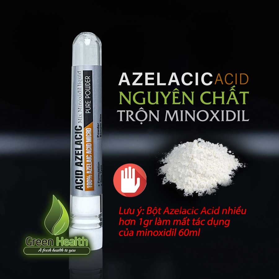 Bột Azelaic acid pha vào Minoxildil hỗ trợ mọc tóc