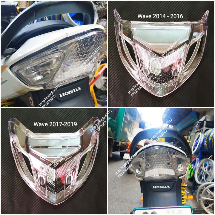 Nắp ốp đèn hậu stop trắng xe máy Wave A 2014-2020
