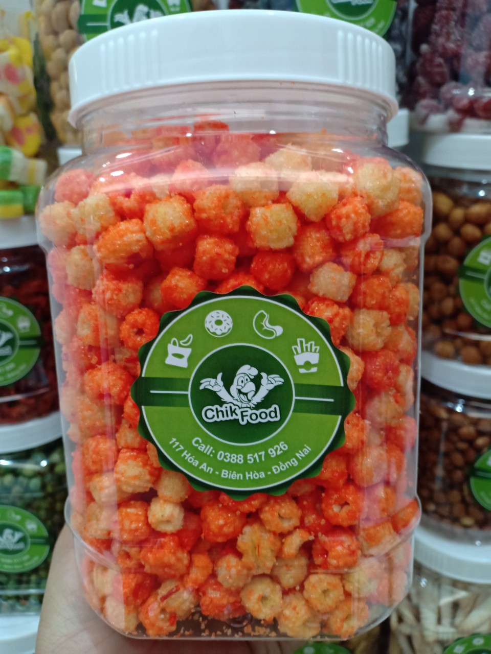 500gram Nui Sấy Phô Mai Cay giòn tan