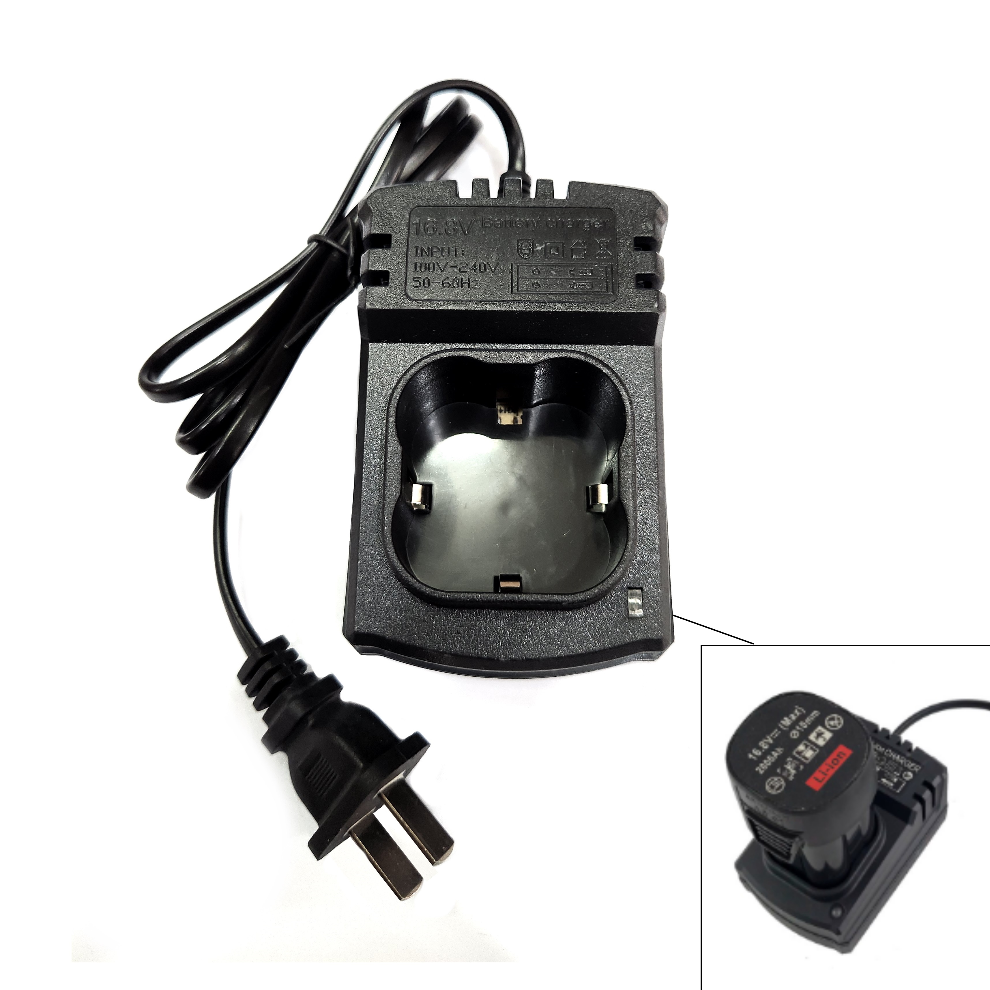 Đế sạc pin máy khoan, máy vặn vít 16.8v