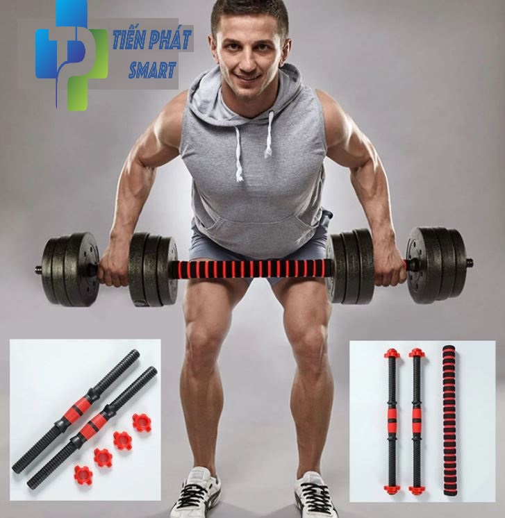 -bộ tạ tay đa năng10kg/20kg/30kg/40kg kết hợp tạ đơn và tạ đẩy -tienphatsmart