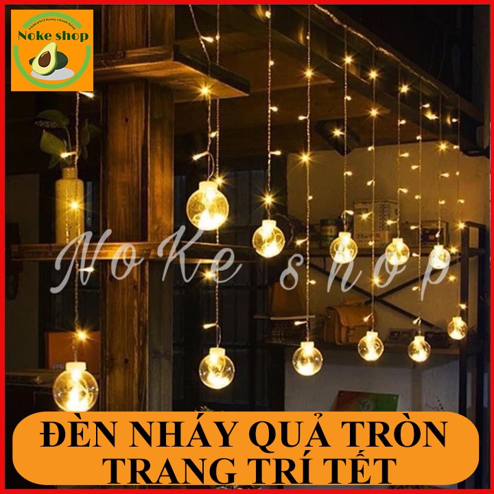 Bộ Đèn Nháy 12 Bóng đèn tròn - Đèn nháy trang trí