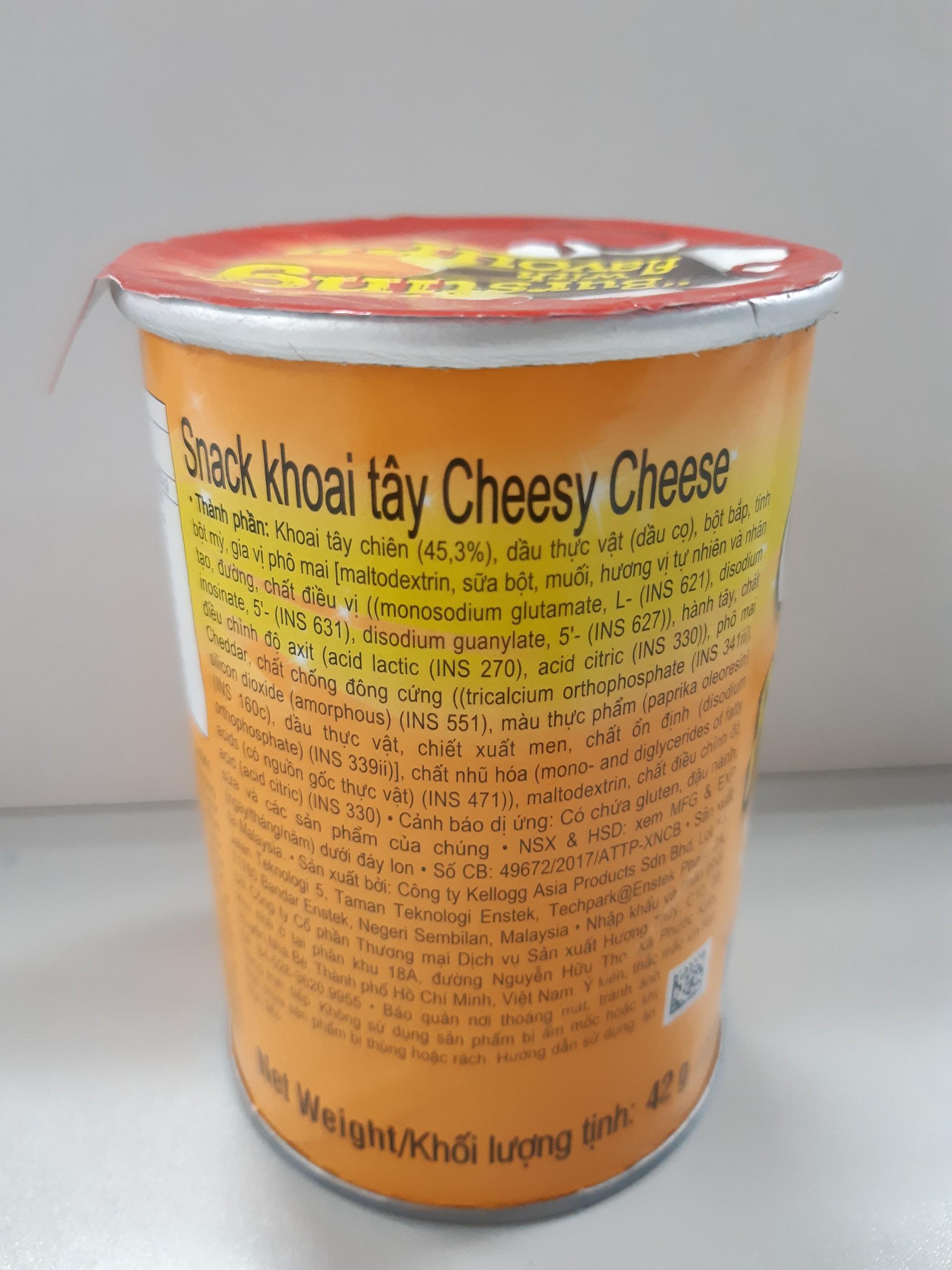 Snack Khoai Tây Pringles Cheesy Cheese 42g