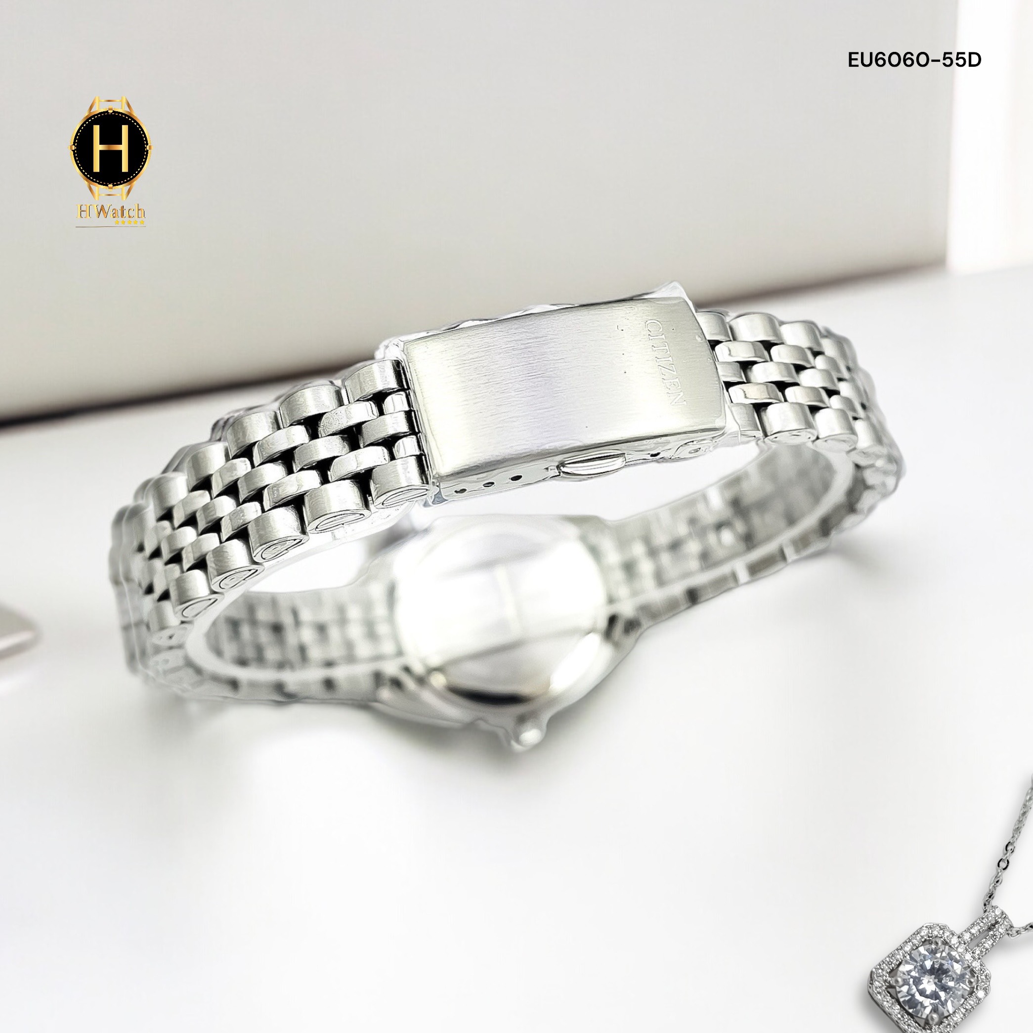 Đồng watch female citizen eu6060-55d machine quartz iron wire