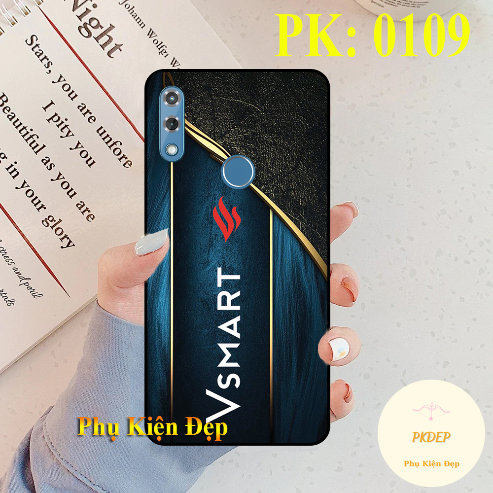 [HCM]Ốp lưng Vsmart Star 4 dẻo đen in hình logo Vsmart và Vinfast