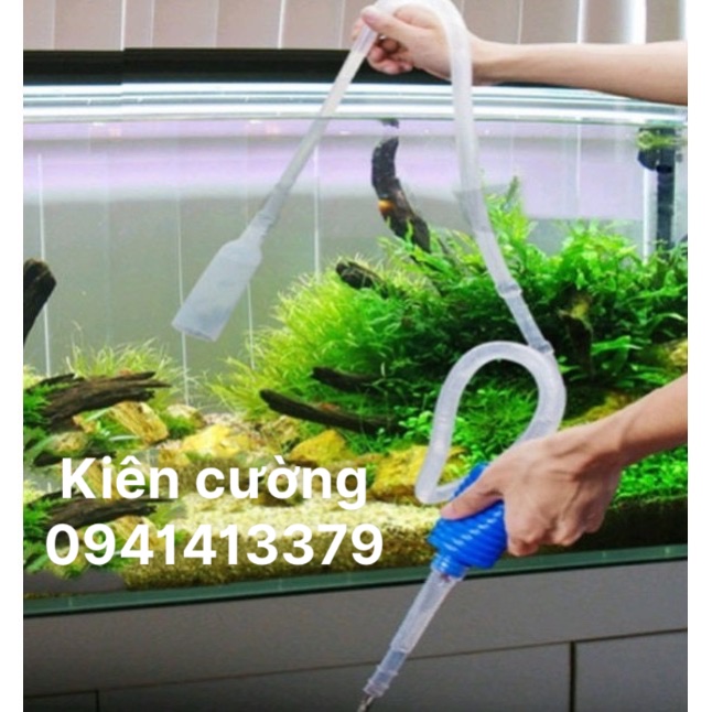 Bơm tay dùng thay nước hút phân thức ăn hồ cá to - bơm tay dùng thay nước hút phân thức ăn hồ cá