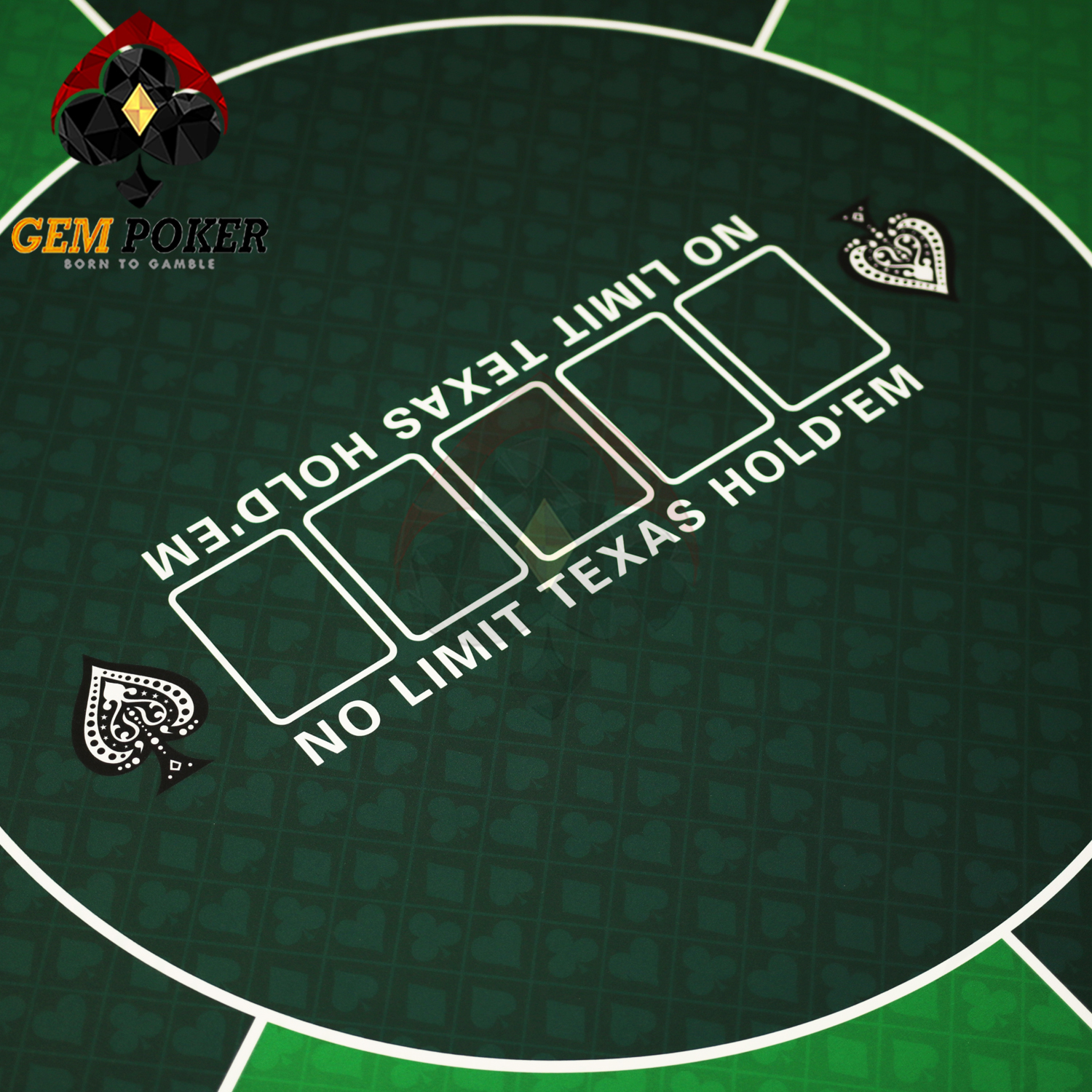 THẢM TRÒN POKER CAO SU TEXAS - GREEN