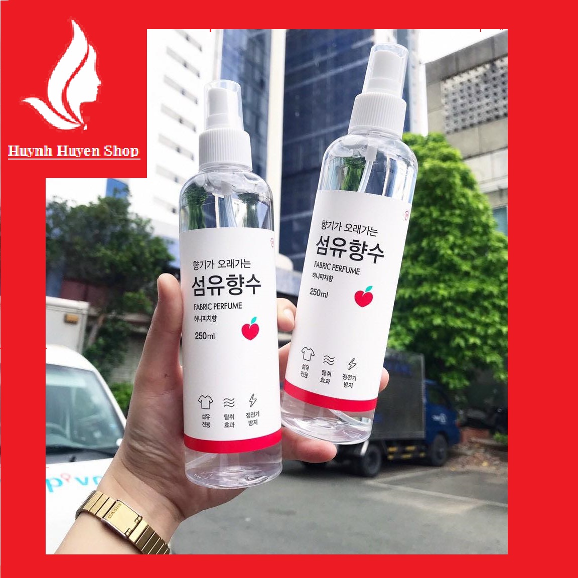 [Auth-Giá sỉ] Xịt thơm quần áo 3 mùi siêu thơm chai 250ml Hàn Quốc
