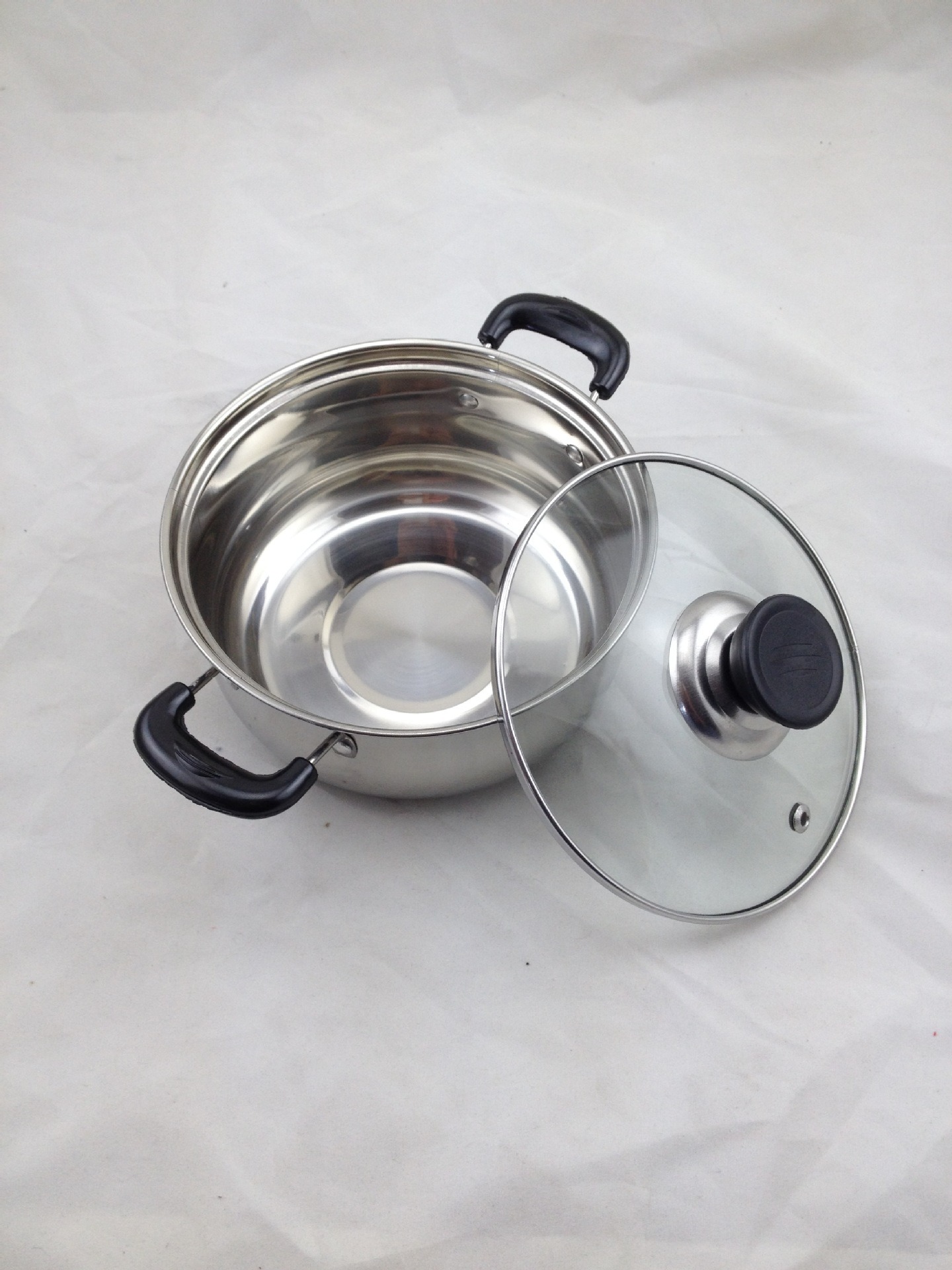 Nồi inox nắp kính 26cm cao cấp