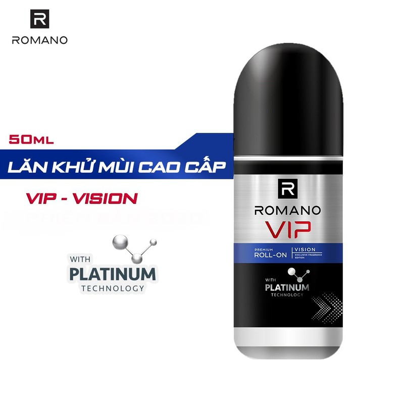 Lăn khử mùi nam cao cấp Romano VIP Vision 50ml