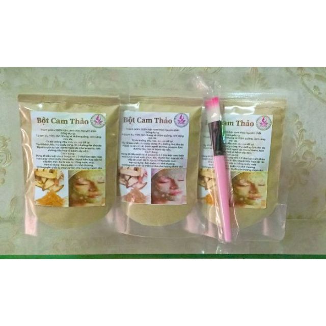 100g bột cam thảo  nguyên chất đắp mặt trắng da/mờ sạm nám