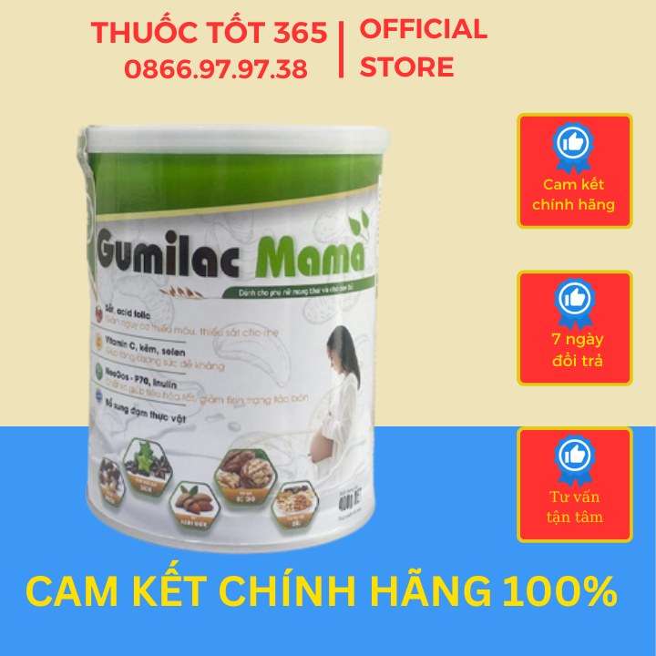 Gumilac Mama 650g – Sữa hạt hỗ trợ kiểm soát tiểu đường thai kì