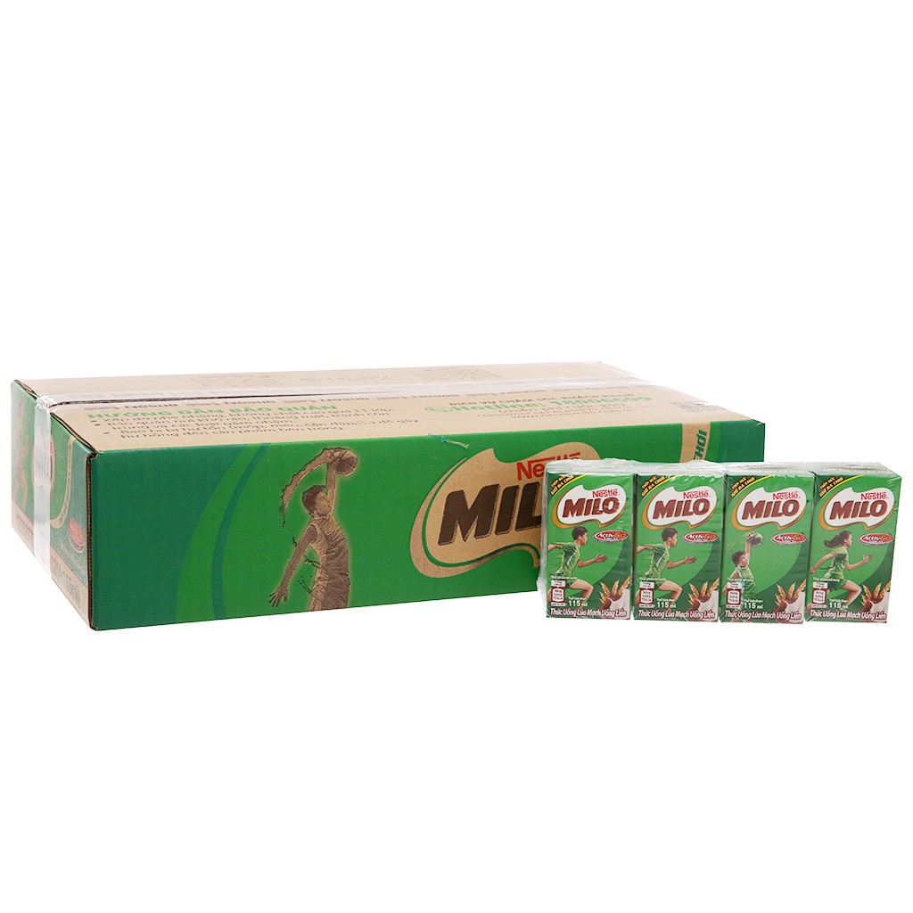 Thùng 48 hộp thức uống lúa mạch Milo  115ml - thùng lóc nhỏ