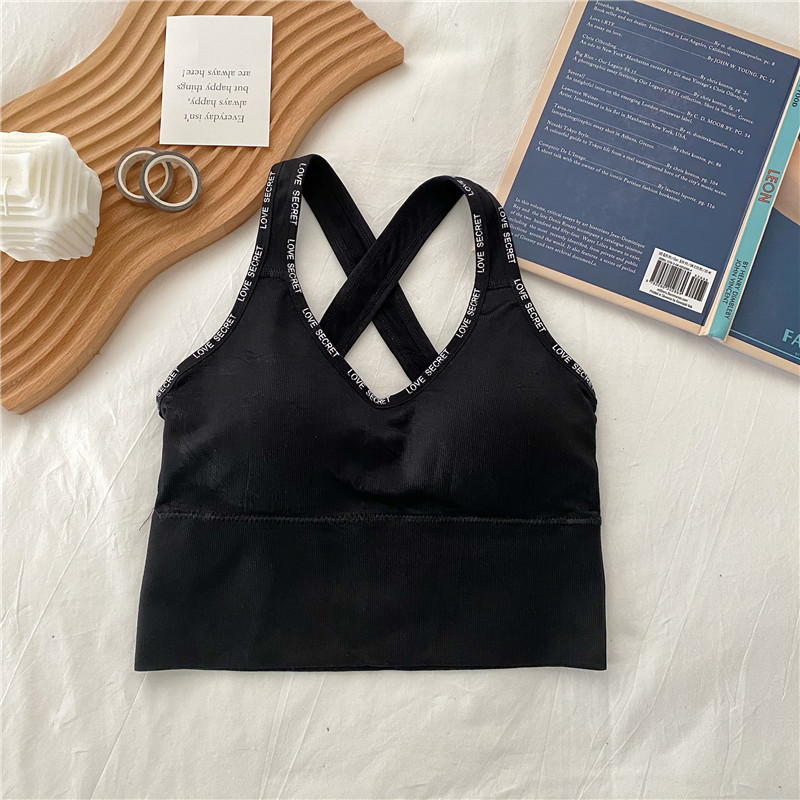 Áo bra cotton Love Secret cổ tim chéo lưng dáng coptop cao cấp co giãn - NHShop