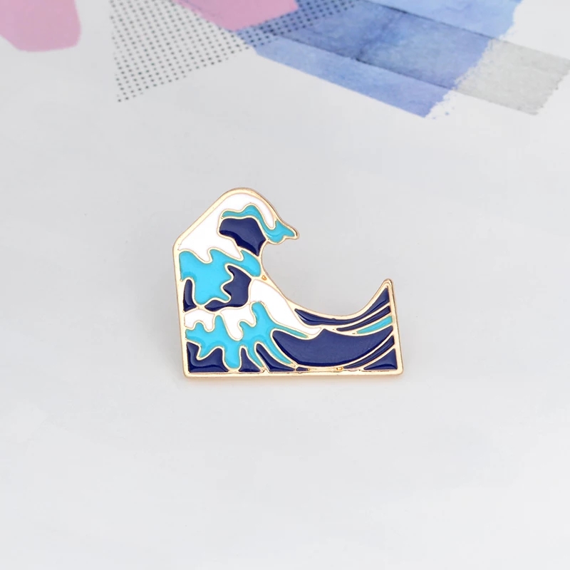 Ocean Brooch Enamel Pins Kacket Badge - GC011