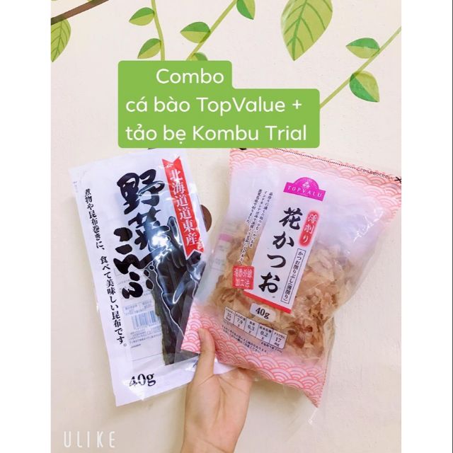 Combo dashi tảo bẹ - cá bào