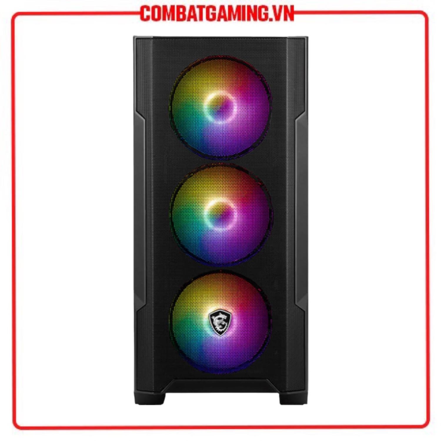 Vỏ Thùng Máy Tính MSI MAG FORGE M100A (Sẵn 4 fan RGB)