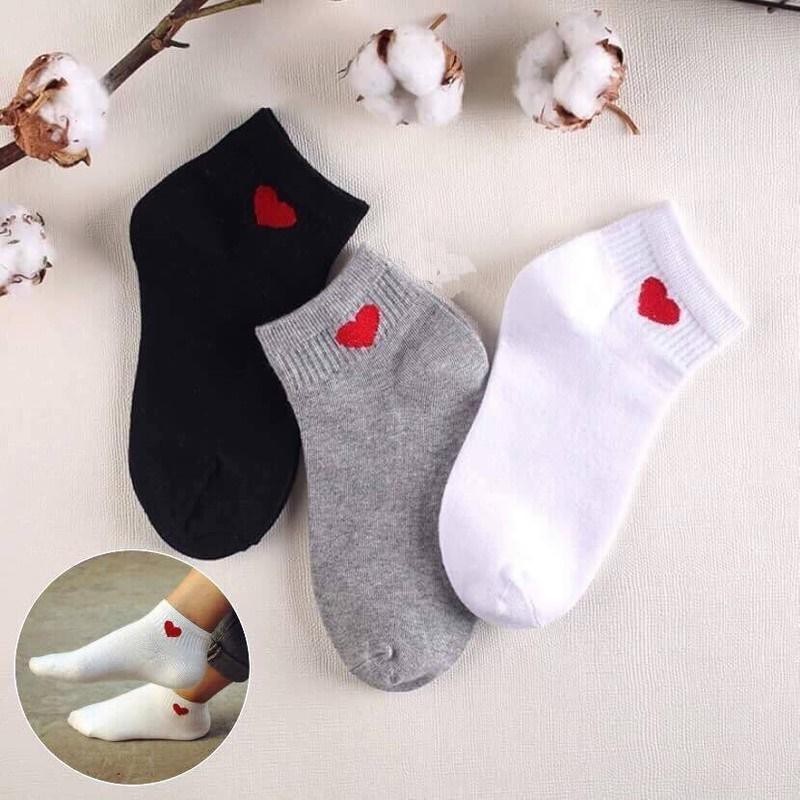 Combo 05 đôi tất trái tim Hàn Quốc