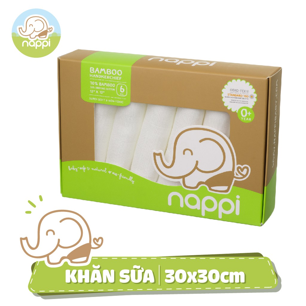 COMBO 4 Mẫu Khăn sợi tre đa năng Nappi