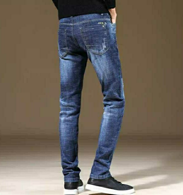 Quần Jean Nam Quần Bò Nam Xước Rách Co Giãn Dáng Skinny Xuất Khẩu Cao Cấp