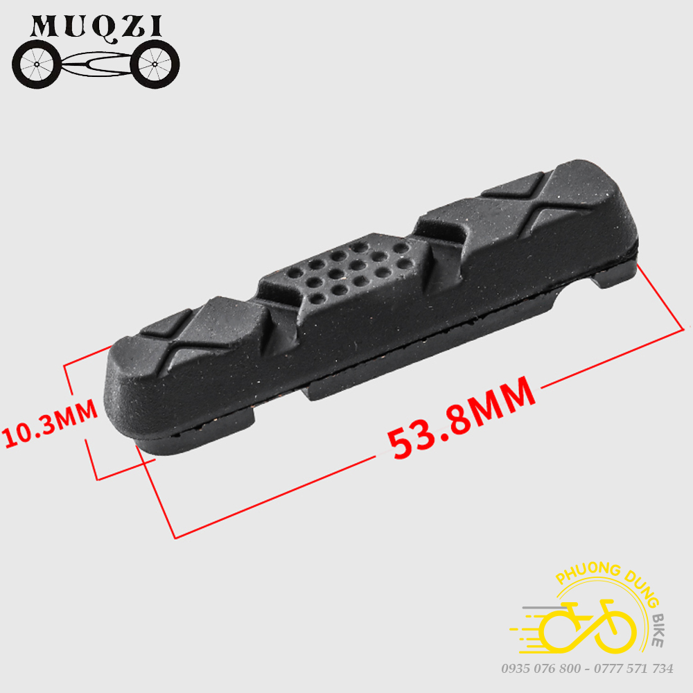 Cặp gôm phanh cho xe đạp road Carbon MUQZI - 2 gôm phanh