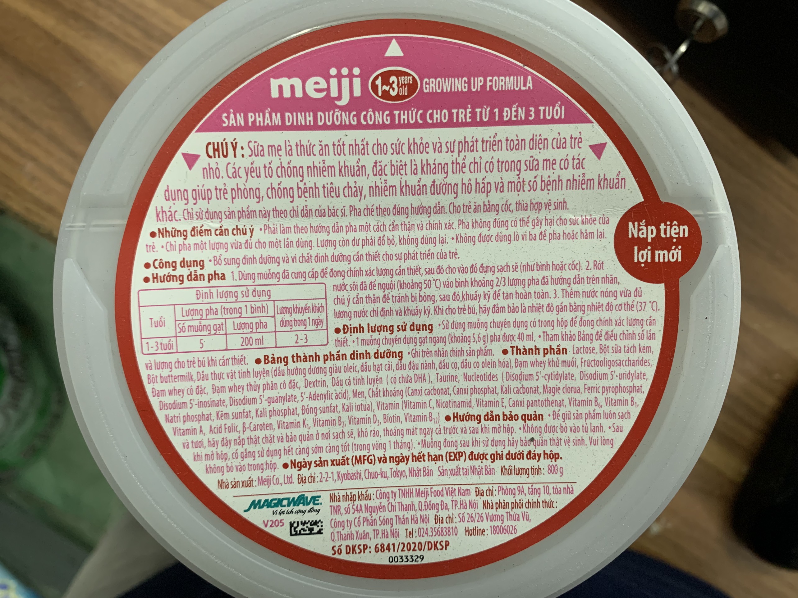 Sữa Meiji Nhập Khẩu Số 9 (1-3) lon 800G Mẫu mới