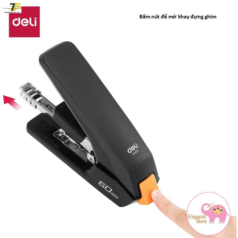 Dập ghim 60 tờ có trợ lực Deli 465 (E0465)