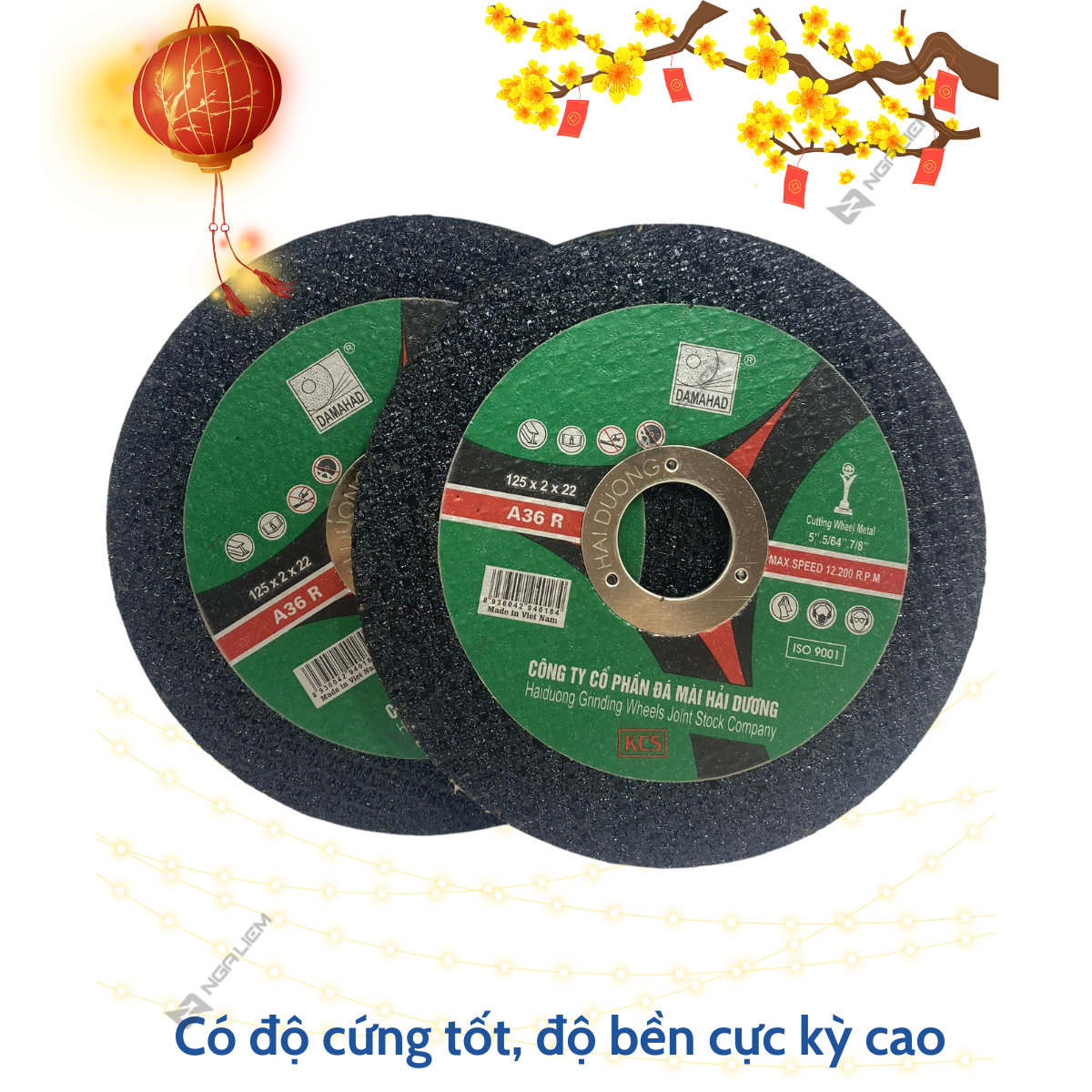 Đá Cắt Sắt Inox Đen Loại 1 Hải Dương (1 Tấc, 1.25 Tấc, 1.5 Tấc, 1.8 Tấc, 3 Tấc, 3.5 Tấc)